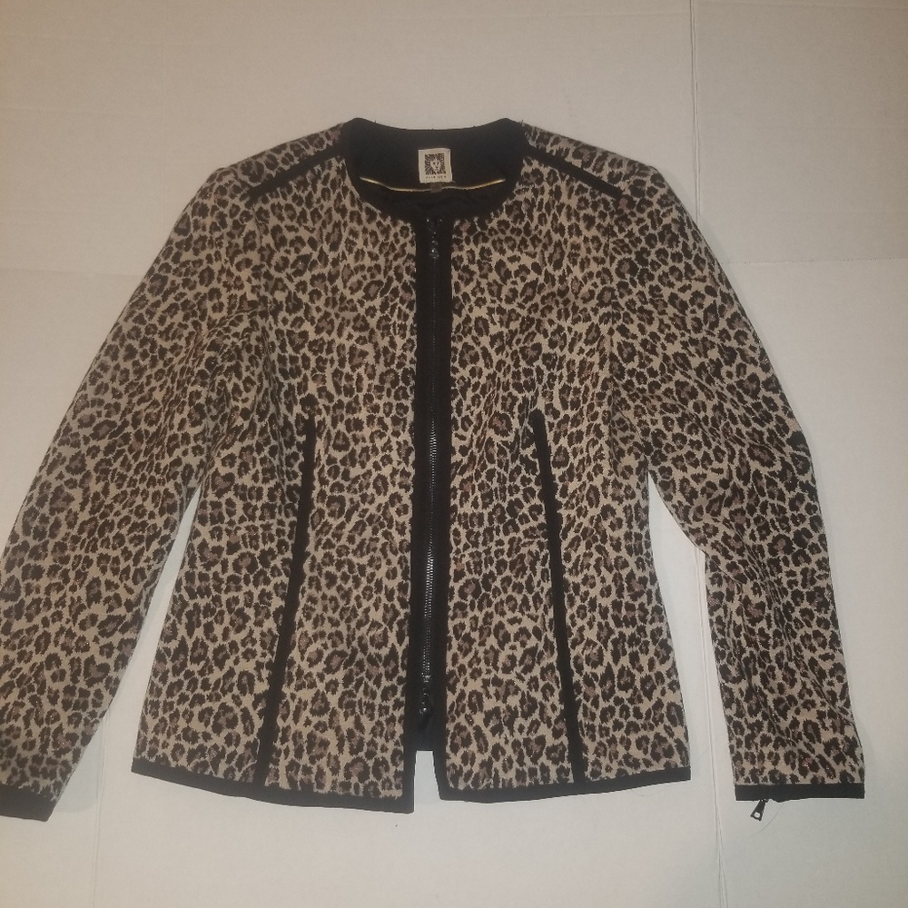 Anne klein zip blazer size 6